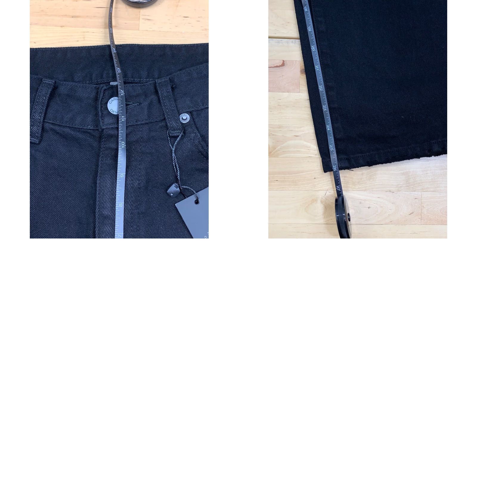 Vintage NWT Carmar Womens Baggy Jeans Black 28 Size Festival 90s Womens? Size 28" / US 6 / IT 42 - 8 Thumbnail