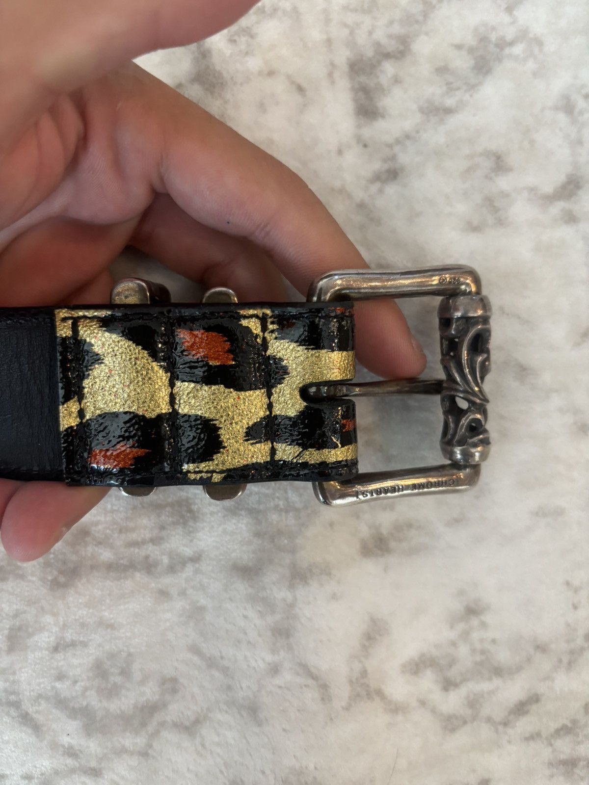 Chrome Hearts Chrome Hearts Cheetah Roller belt Size 34 - 5 Thumbnail