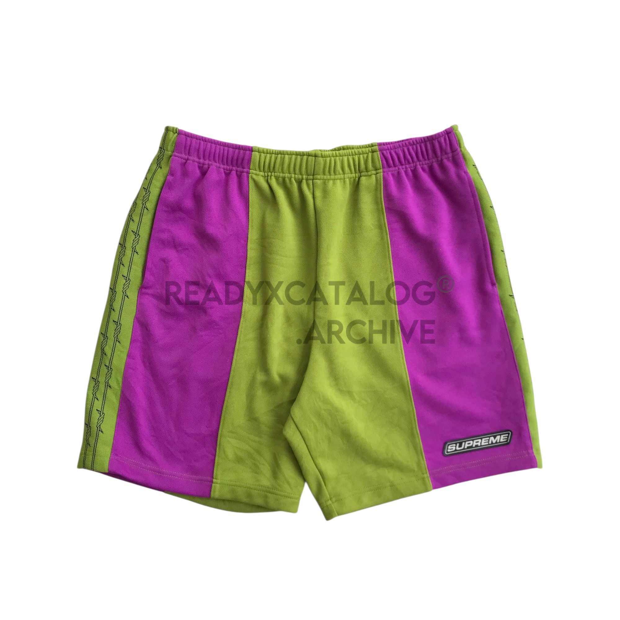 Supreme Supreme Green Purple Barbed Wire Side Applique Logo Stripe Size US 34 / EU 50 - 2 Thumbnail