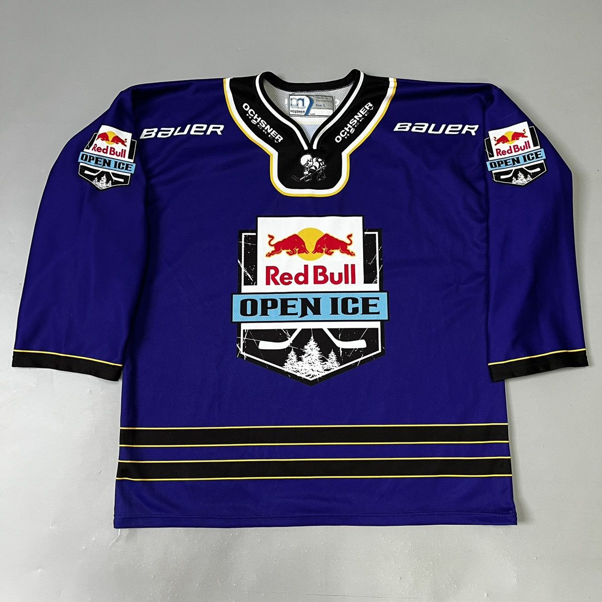 Rare Vintage 2014 Red Bull Bauer Hockey Jersey size L y2k