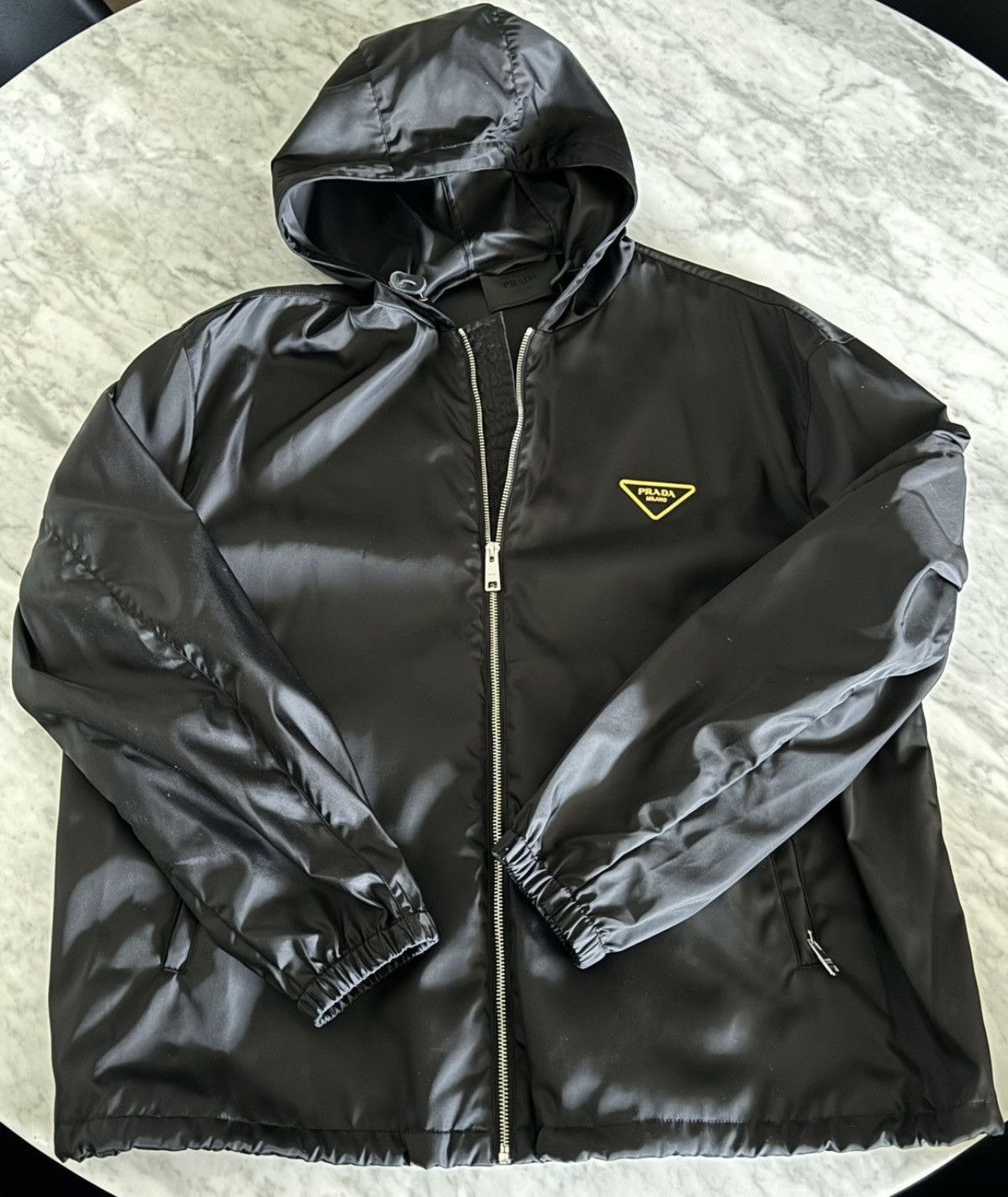 image of Prada Re-Nylon Jacket Set in Black, Men's (Size 2XL)