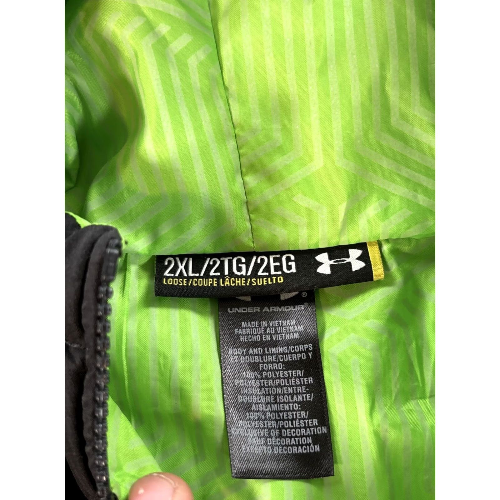 Under Armour Under armour ColdGear Storm Hooded Down Winter Puffer Jacket Mens 2XL Black Size US XXL / EU 58 / 5 - 4 Thumbnail