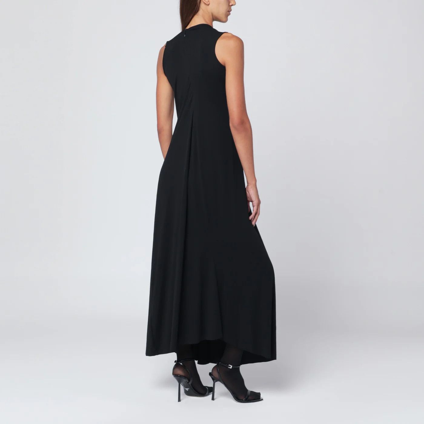 Balenciaga o1d2blof0426 Sleeveless Long Dress in Black Size S / US 4 / IT 40 - 3 Thumbnail