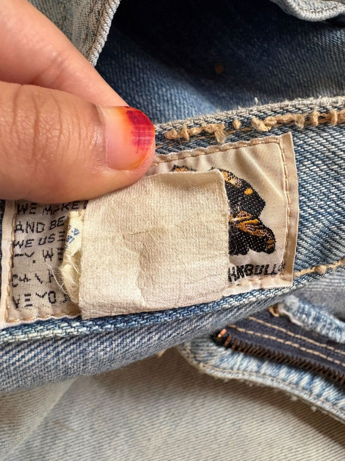 Johnbull Vintage John Bull Mud Wash Distressed Baggy Jeans ggy Jeans Size US 36 / EU 52 - 12 Thumbnail