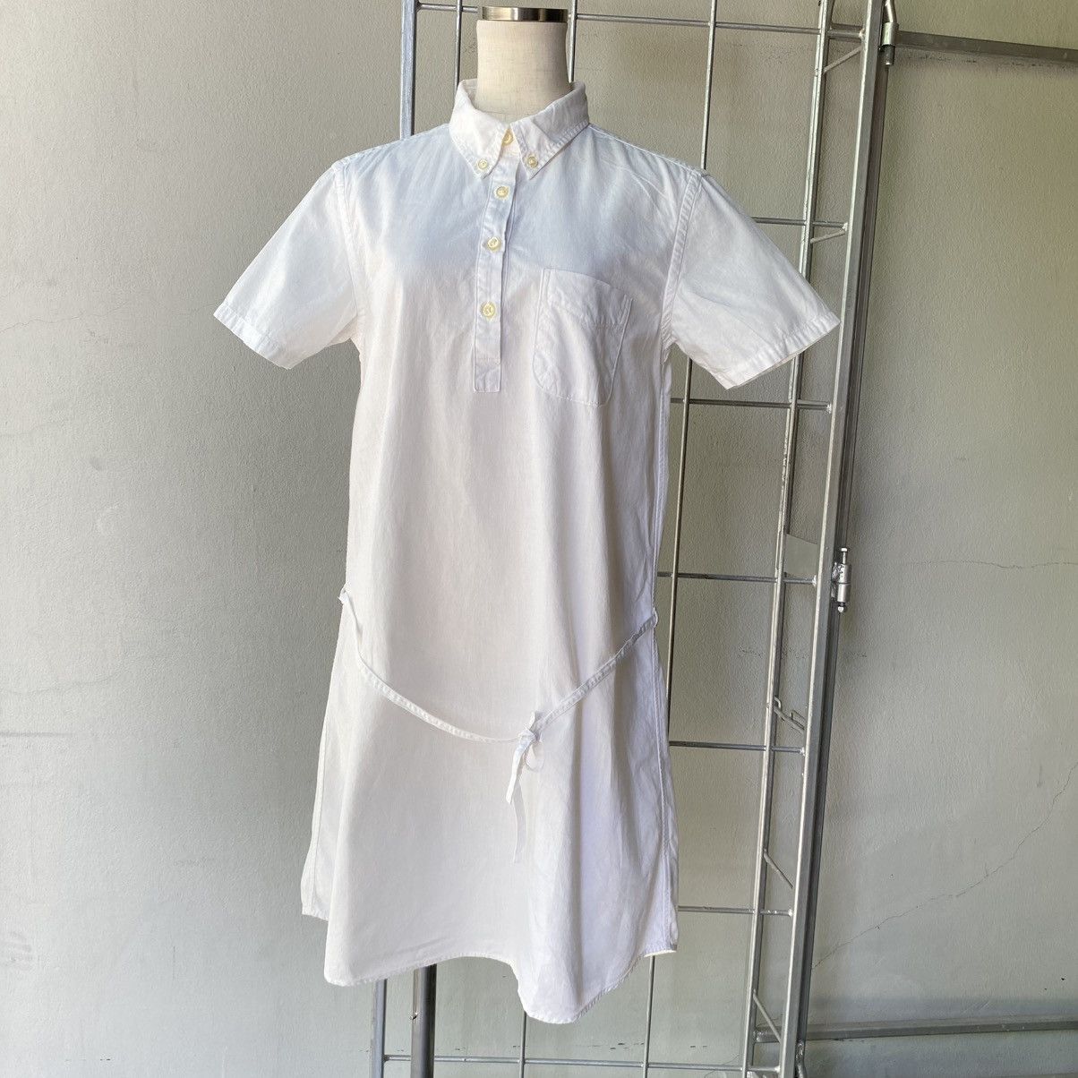 Orslow Orslow White Collared Button Dress Size XS / US 0-2 / IT 36-38 - 1 Thumbnail