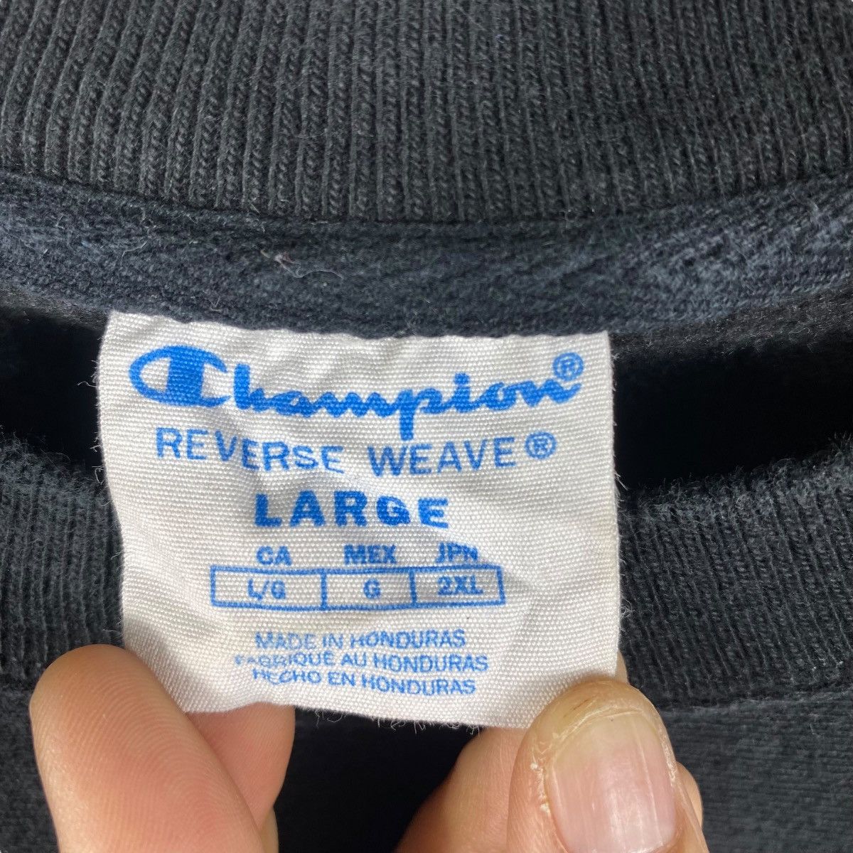 Champion × Vintage Vintage 00's CHAMPION Reverse Weave Center Logo Crewneck Size US L / EU 52-54 / 3 - 6 Thumbnail