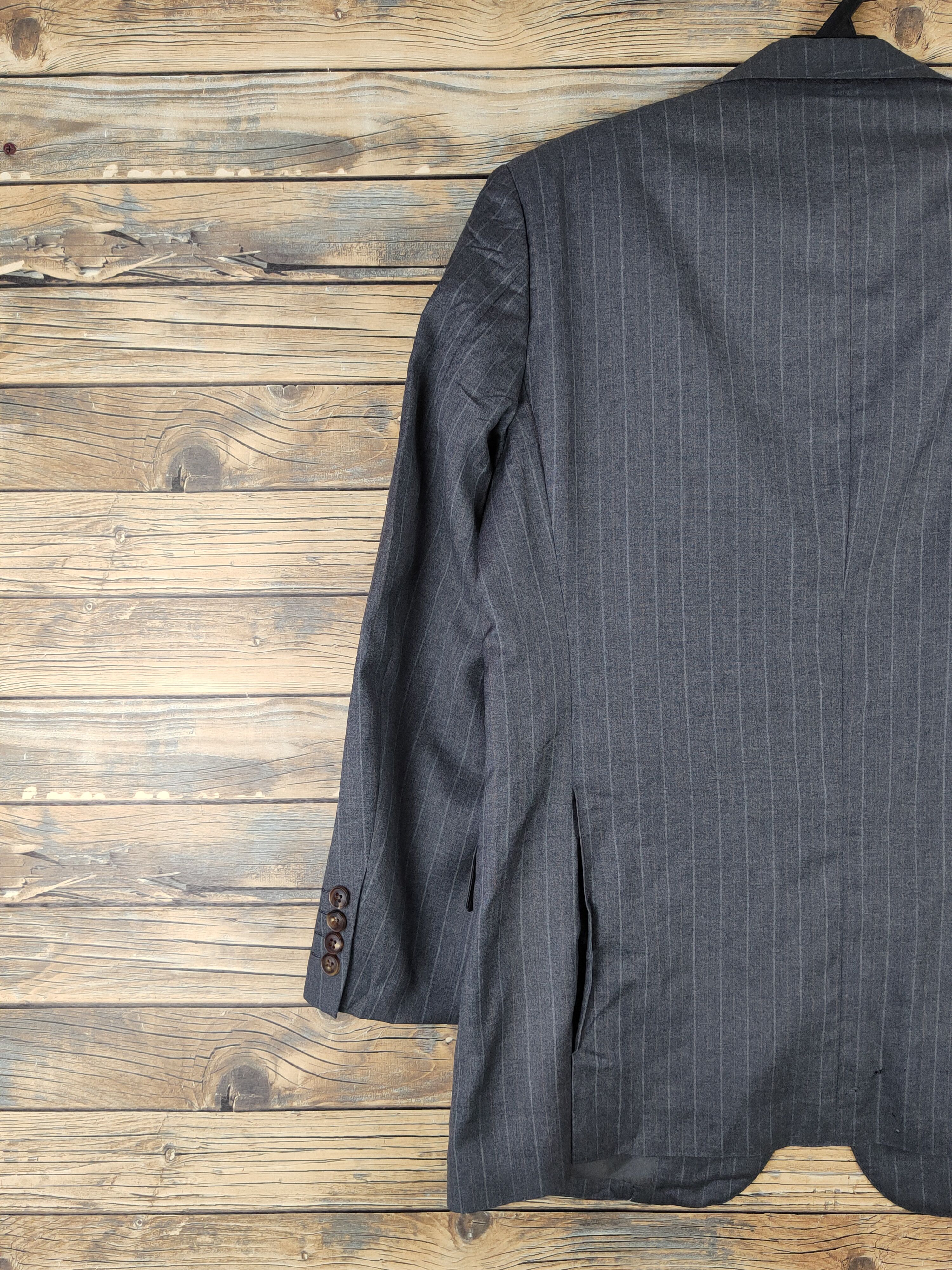 Burberry × Vintage Vintage Burberry Dark Gray Blazers Distressed minor. Size US L / EU 52-54 / 3 - 10 Thumbnail