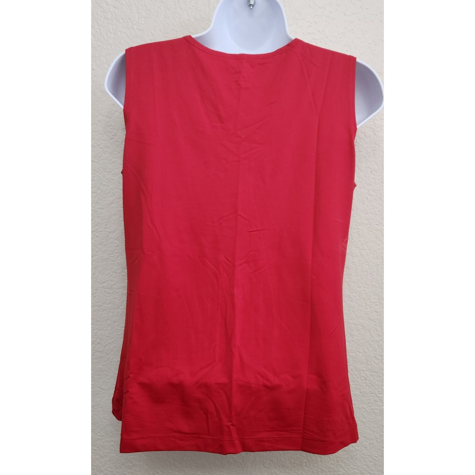 Other Peck & Peck Essentials Red Square Neck Tank Top Medium Size M / US 6-8 / IT 42-44 - 2 Thumbnail