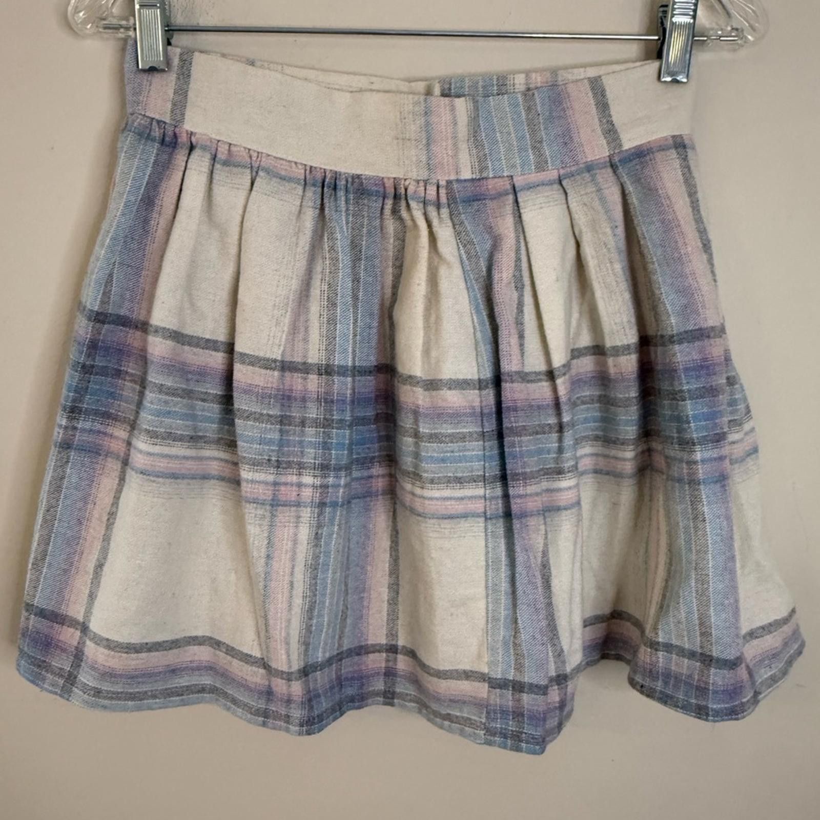 Other Marilyn Togs vintage pastel plaid pleated mini skirt SZ 11 Size 30" / US 8 / IT 44 - 1 Thumbnail
