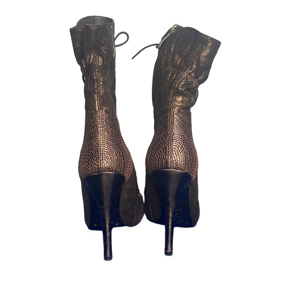 Other El Dantes Metallic Suede stiletto Boots Booties 6.5 Platforms Size US 6.5 / IT 36.5 - 8 Thumbnail