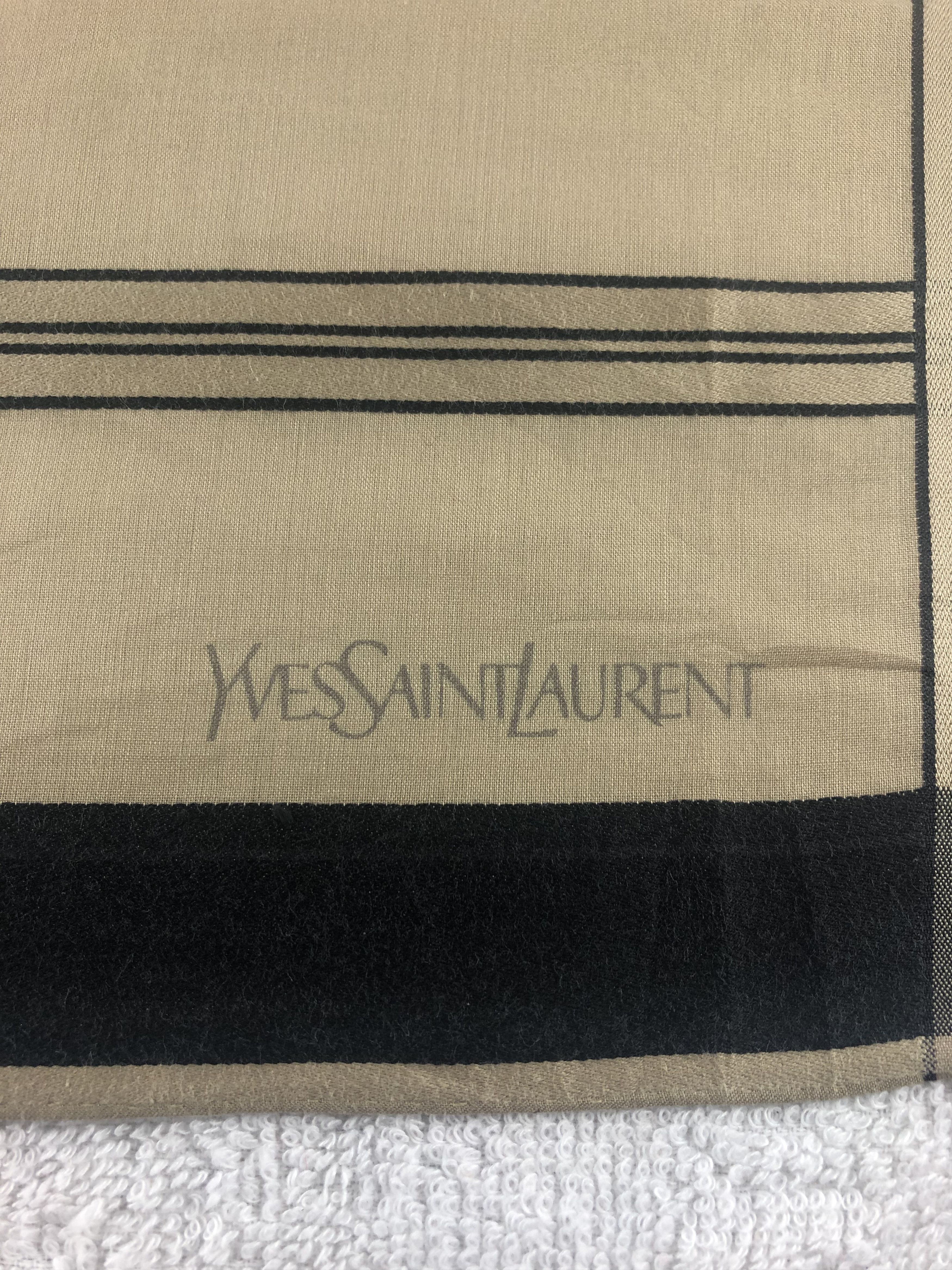 Yves Saint Laurent Yves Saint Laurent Handkerchief / Bandana / Neckerchief Size ONE SIZE - 5 Thumbnail