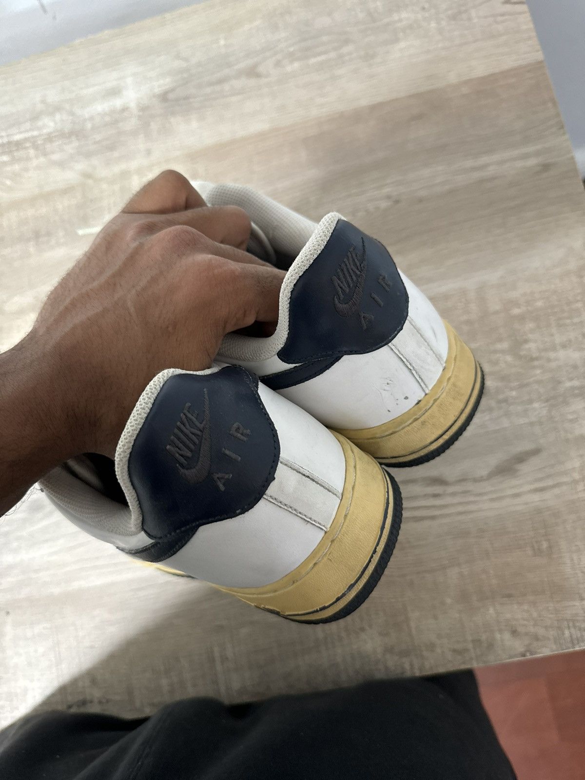 Nike Nike Air Force 1 2012 Midnight Navy Obsidian Size US 11 / EU 44 - 4 Thumbnail