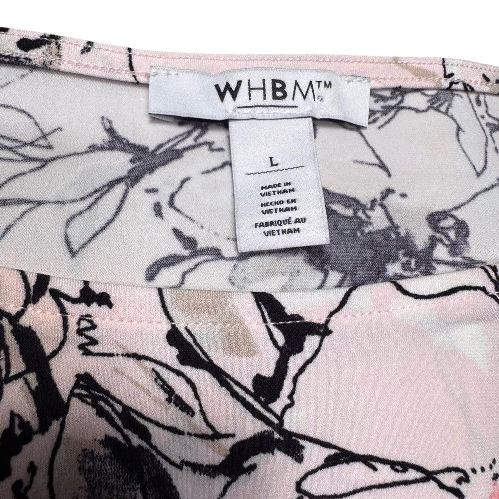 White House Black Market White House Black Market Pink Floral Sleeveless Blouse Size Size L / US 10 / IT 46 - 6 Thumbnail