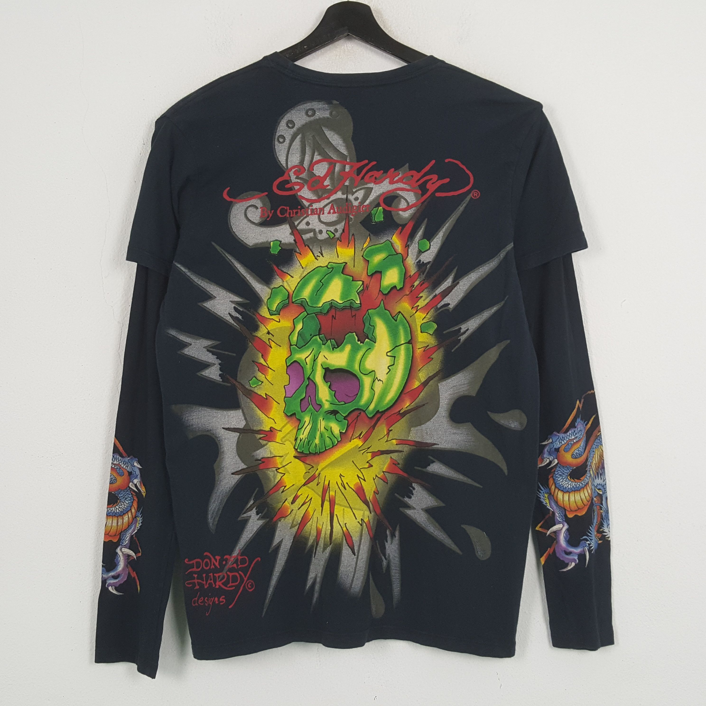 Ed Hardy Ed Hardy by Christian Audigier Fashion Style Tshirt C285N67 Size US L / EU 52-54 / 3 - 3 Thumbnail
