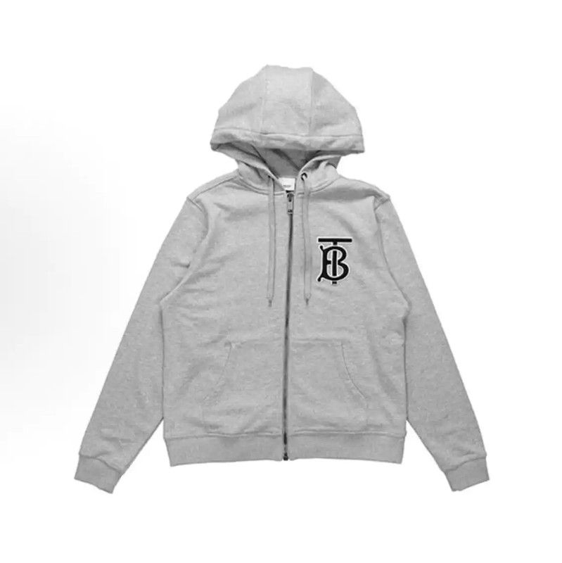 Burberry Burberry Women's Gray Cotton Hoodie Size S Size S / US 4 / IT 40 - 1 Thumbnail