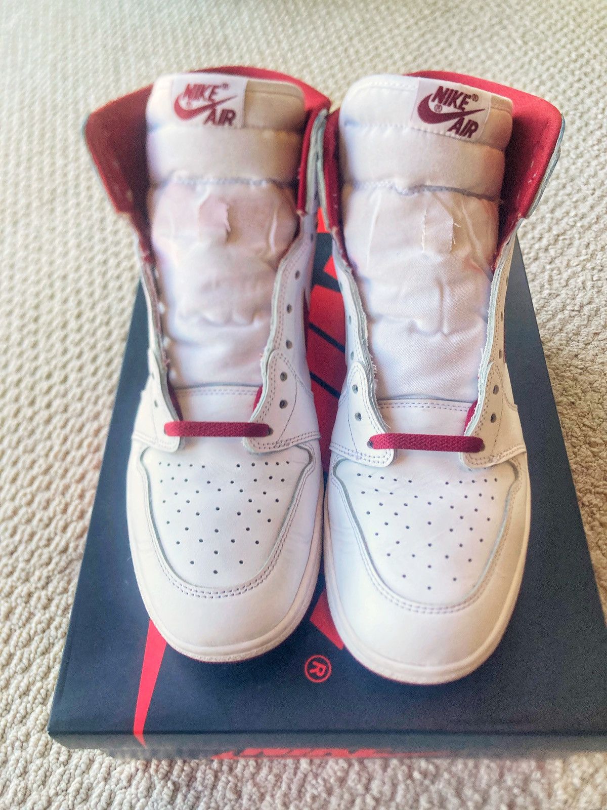 Nike Nike Air Jordan 1 Retro High 85 Metallic Burgundy Size US 13 / EU 46 - 5 Thumbnail