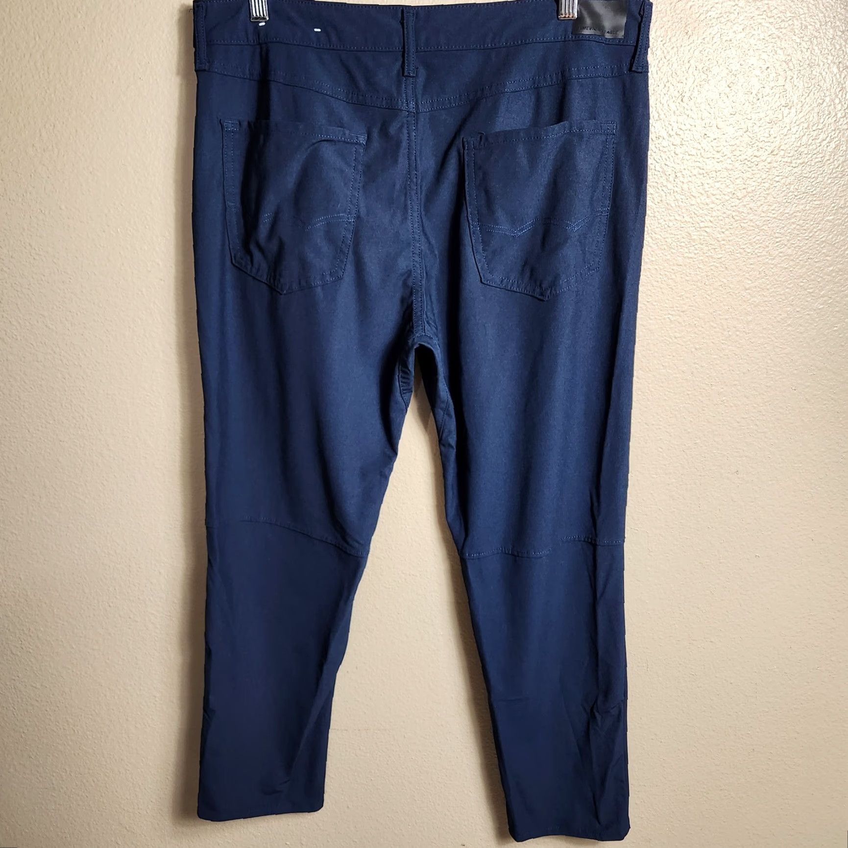 American Eagle Outfitters American Eagle Mens Navy Performance Straight Leg Golf Pants-Size 34x30 Size US 34 / EU 50 - 5 Thumbnail