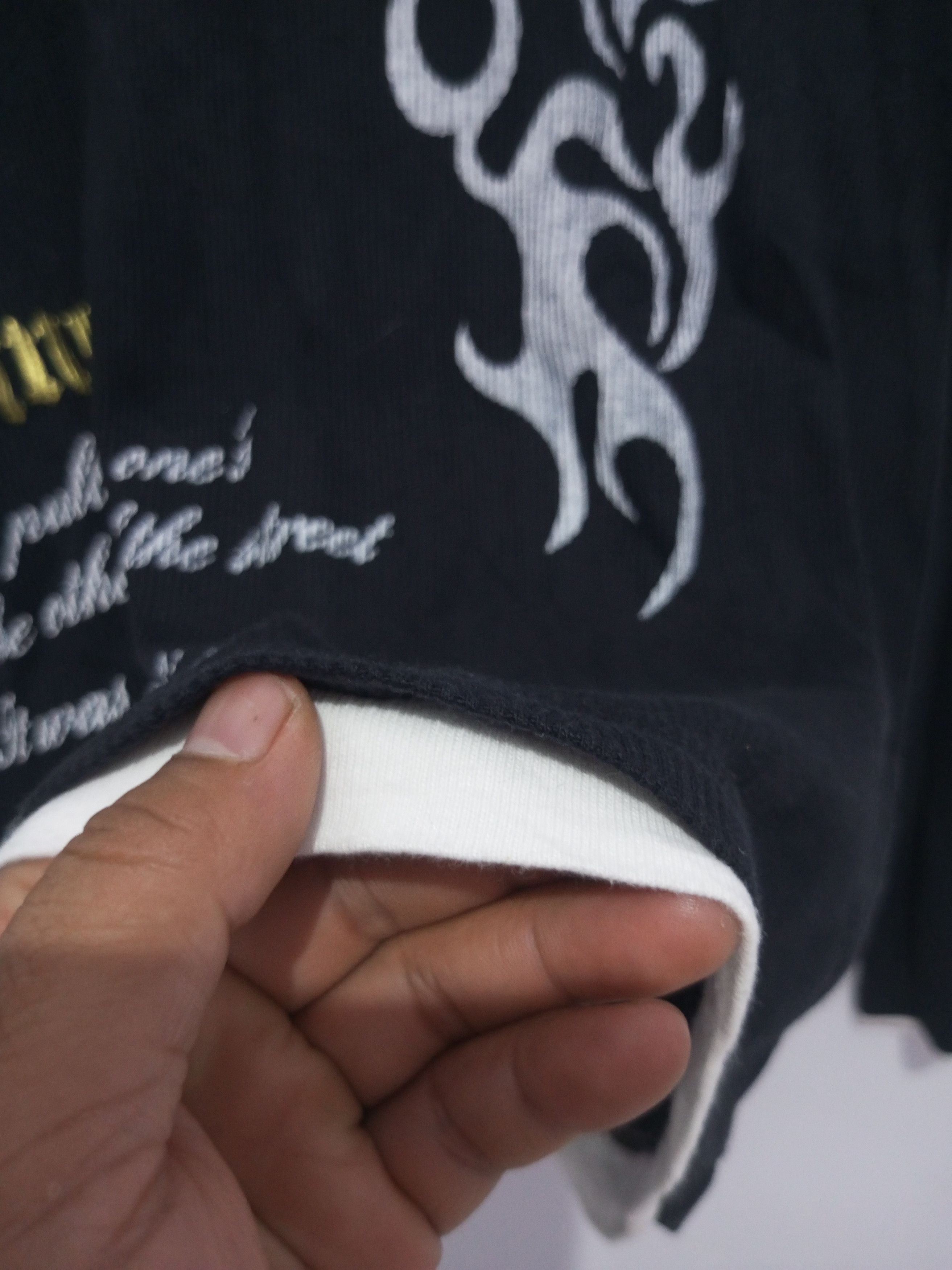 If Six Was Nine × Japanese Brand × Le Grande Bleu (L.G.B.) Japan sensory division poem double layer tribal Long sleeve Size US M / EU 48-50 / 2 - 8 Thumbnail