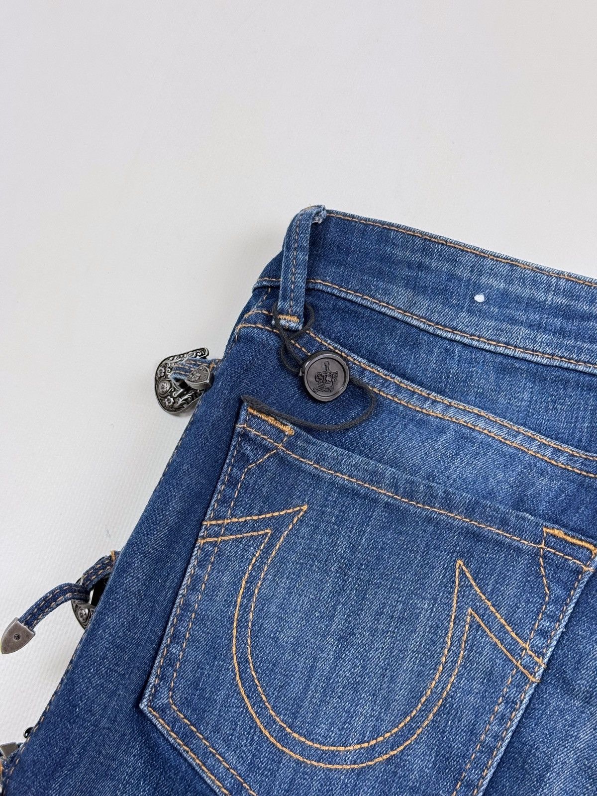 True Religion True Religion Halle Multi Buckle Skinny Women’s Jeans Size 30" / US 8 / IT 44 - 14 Thumbnail