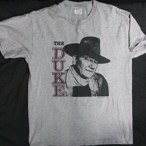 Vintage Vintage Y2K The Duke John Wayne Portrait T-Shirt Size US L / EU 52-54 / 3 - 2 Thumbnail