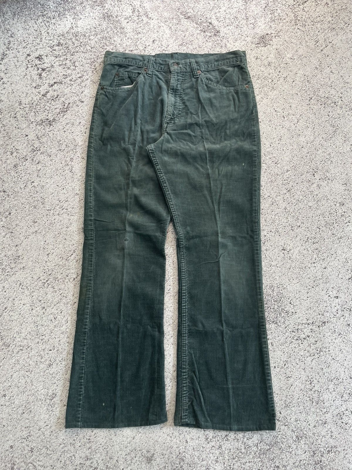 Levi's Vintage 80s Levis 517 Corduroy Flare Jeans Size US 33 - 2 Thumbnail