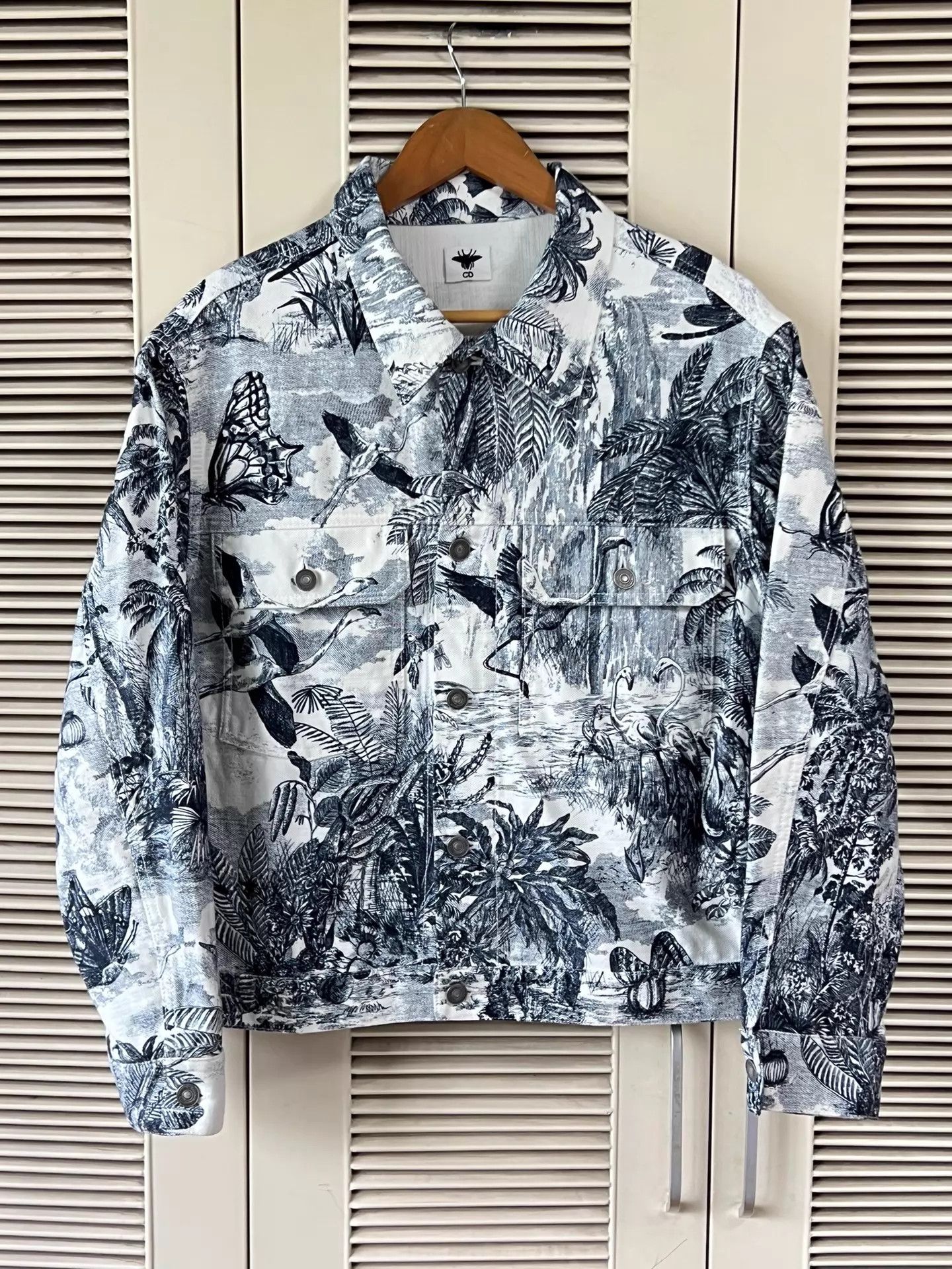Dior Dior Floral Embroidered Denim Jacket 36 ClassicBlue Size XS / US 0-2 / IT 36-38 - 1 Thumbnail