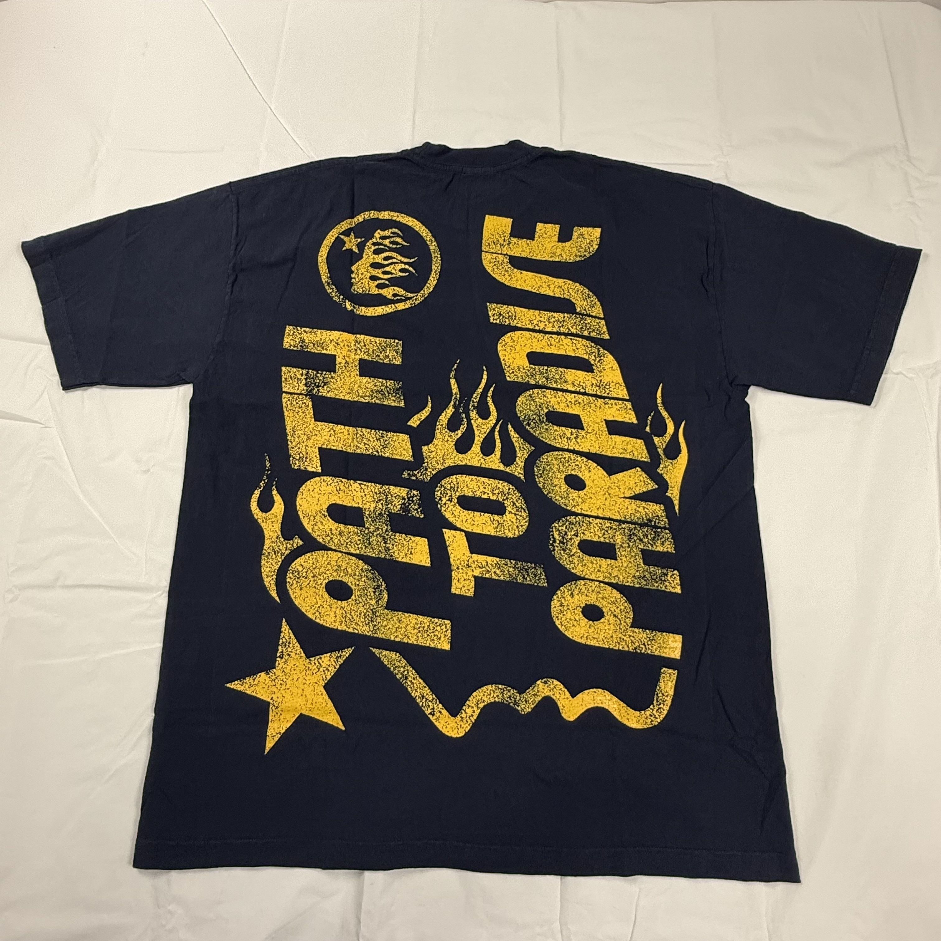 HELLSTAR Hellstar Path To Paradise T-Shirt Navy Yellow XL Size US XL / EU 56 / 4 - 2 Thumbnail