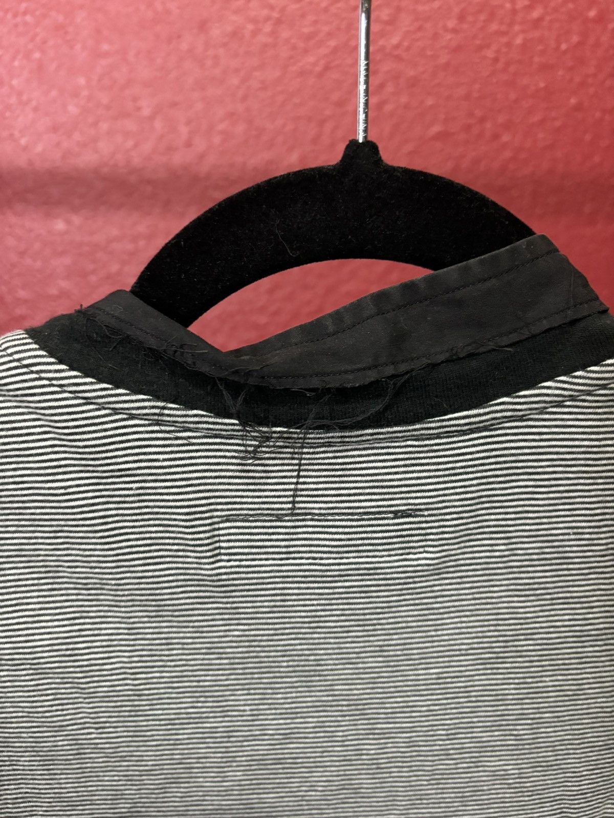 Hussein Chalayan Hussein Chalayan Striped Distressed Short Sleeve Button Up Size US S / EU 44-46 / 1 - 4 Thumbnail