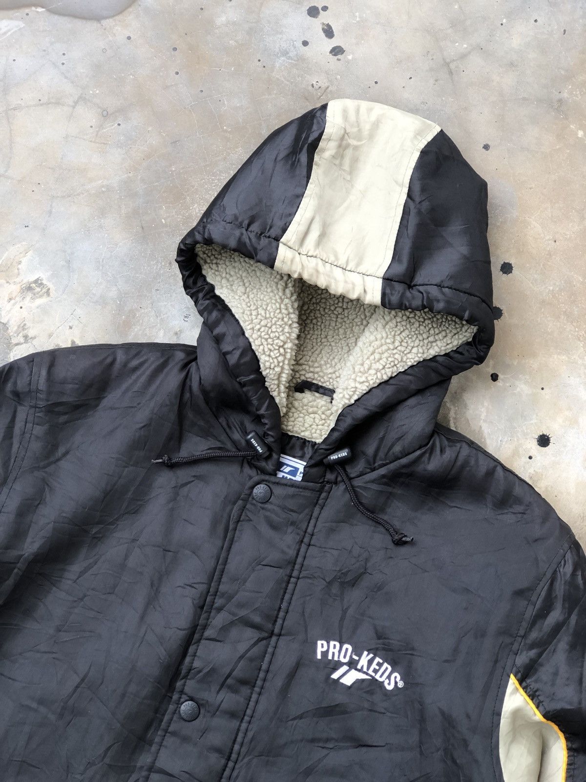 Pro-Keds Pro Keds Shearling Line Zipper Button Long Jacket Big Logo Size US M / EU 48-50 / 2 - 2 Thumbnail