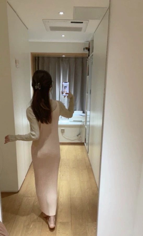 Issey Miyake Issey Miyake Beige toothpick dress Size XS / US 0-2 / IT 36-38 - 7 Thumbnail
