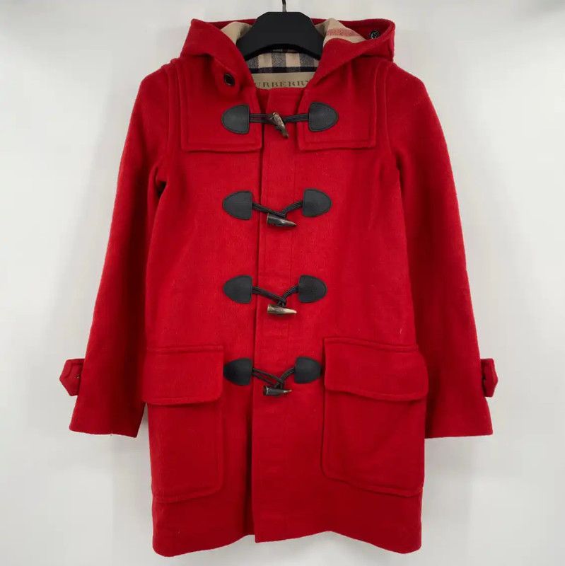 Burberry Burberry Red Wool Women's Winter Coat Size S / US 4 / IT 40 - 1 Thumbnail