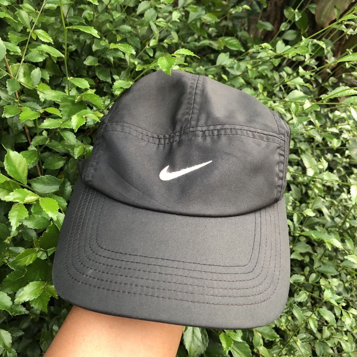 Nike Vtg y2k NIKE 5PANEL SMALL SWOOSH CAP Size ONE SIZE - 4 Thumbnail