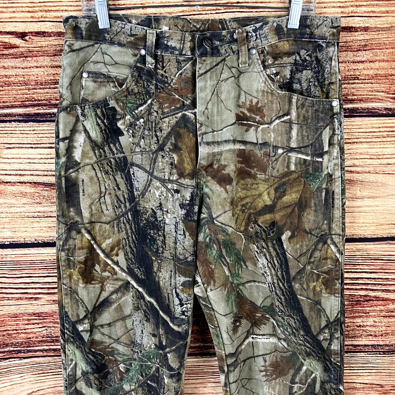 Vintage × Wrangler Vintage Wrangler Realtree Camouflage Denim Jeans Size US 34 / EU 50 - 4 Thumbnail