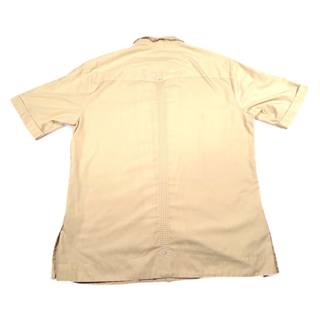Vintage VINTAGE Guayabera Shirt Adult LARGE Brown Cuban Wedding Embroidered Buttons 70s Size US L / EU 52-54 / 3 - 3 Thumbnail