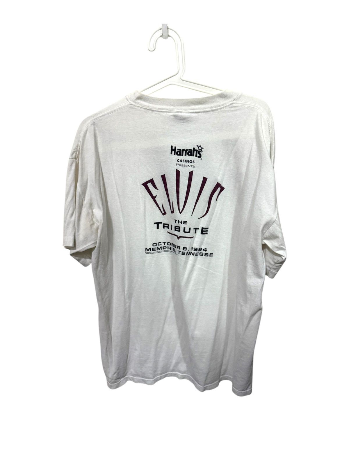 Band Tees × Vintage Vintage 90s Elvis the Tribute T Shirt Size US XL / EU 56 / 4 - 2 Thumbnail