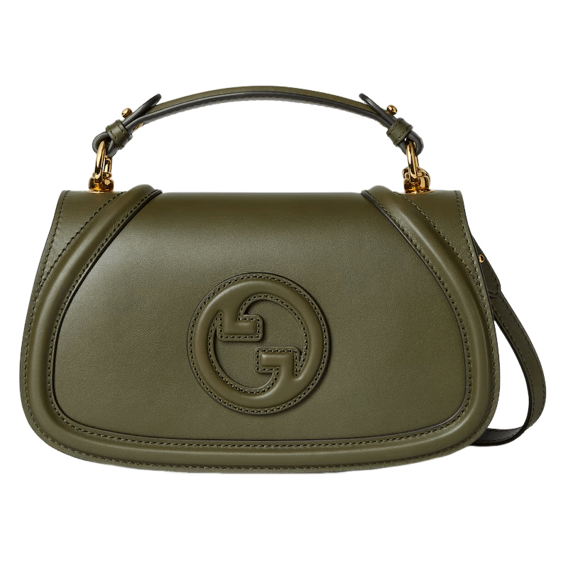 Gucci GUCCI Blondie Medium Forest Green Leather Top Handle Bag Size ONE SIZE - 1 Thumbnail