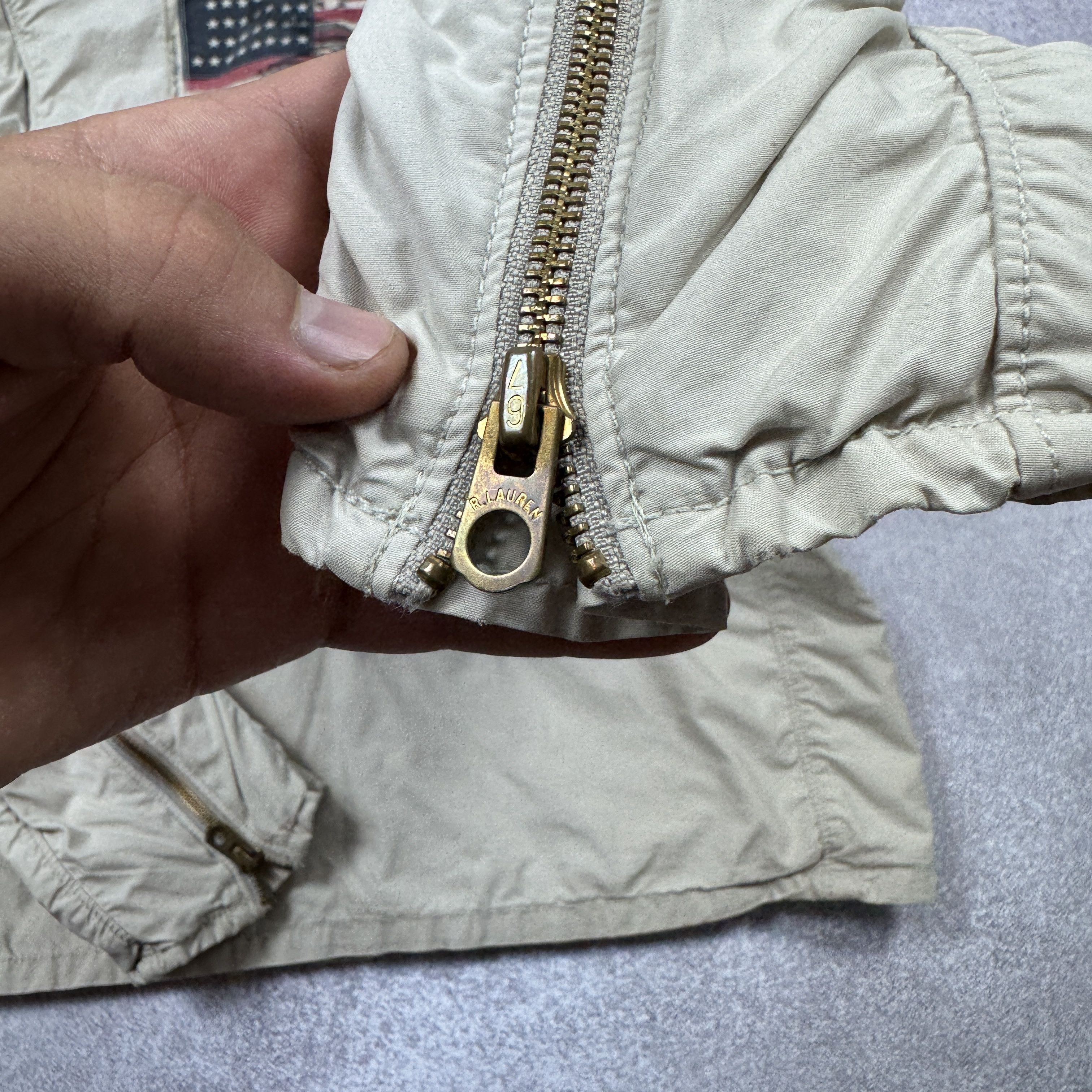 Polo Ralph Lauren × Ralph Lauren Men`s POLO RALPH LAUREN BACKSIDE USA 67 BOMBER JACKET SIZE L Size US L / EU 52-54 / 3 - 6 Thumbnail
