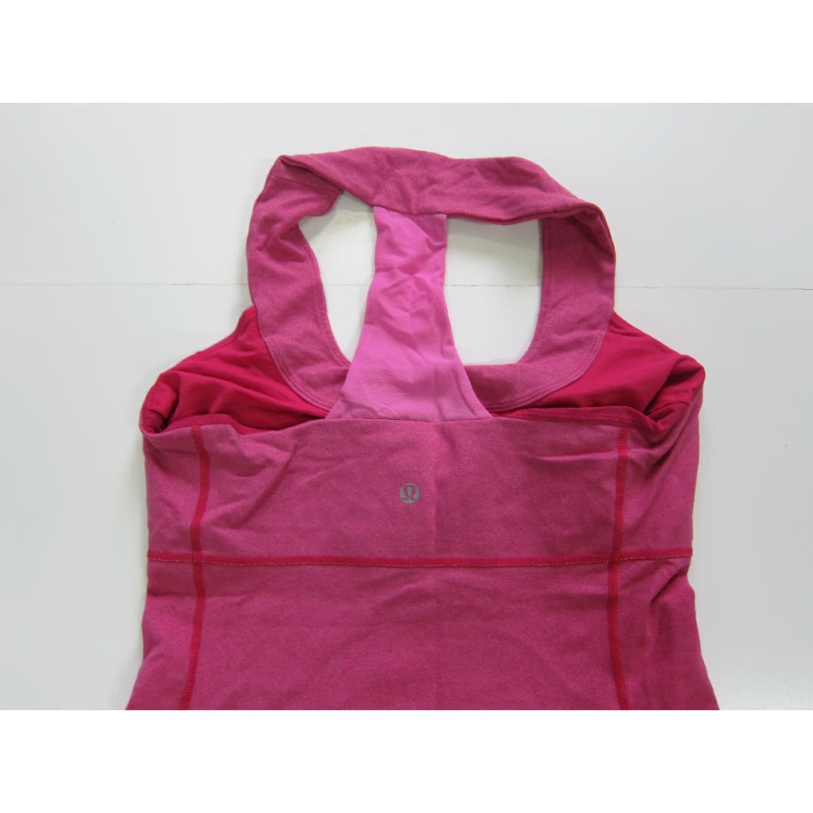 Lululemon Lululemon Pink T-Back Stretch Sports Bra Active Yoga Run Workout Top Women S-M Size S / US 4 / IT 40 - 4 Thumbnail