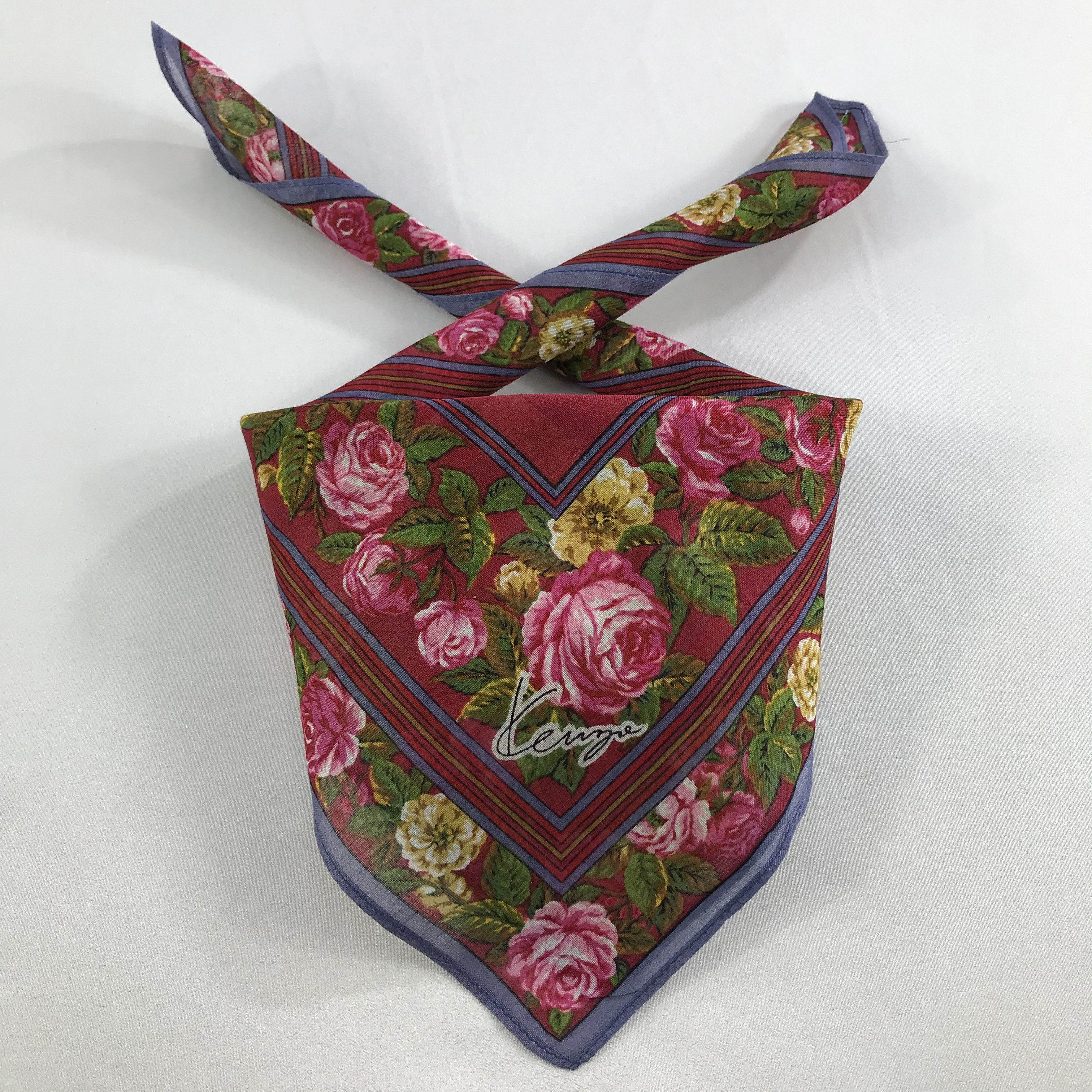 Kenzo × Vintage Kenzo Bandana / Handkerchief / Neckerchief - S2577 Size ONE SIZE - 3 Thumbnail