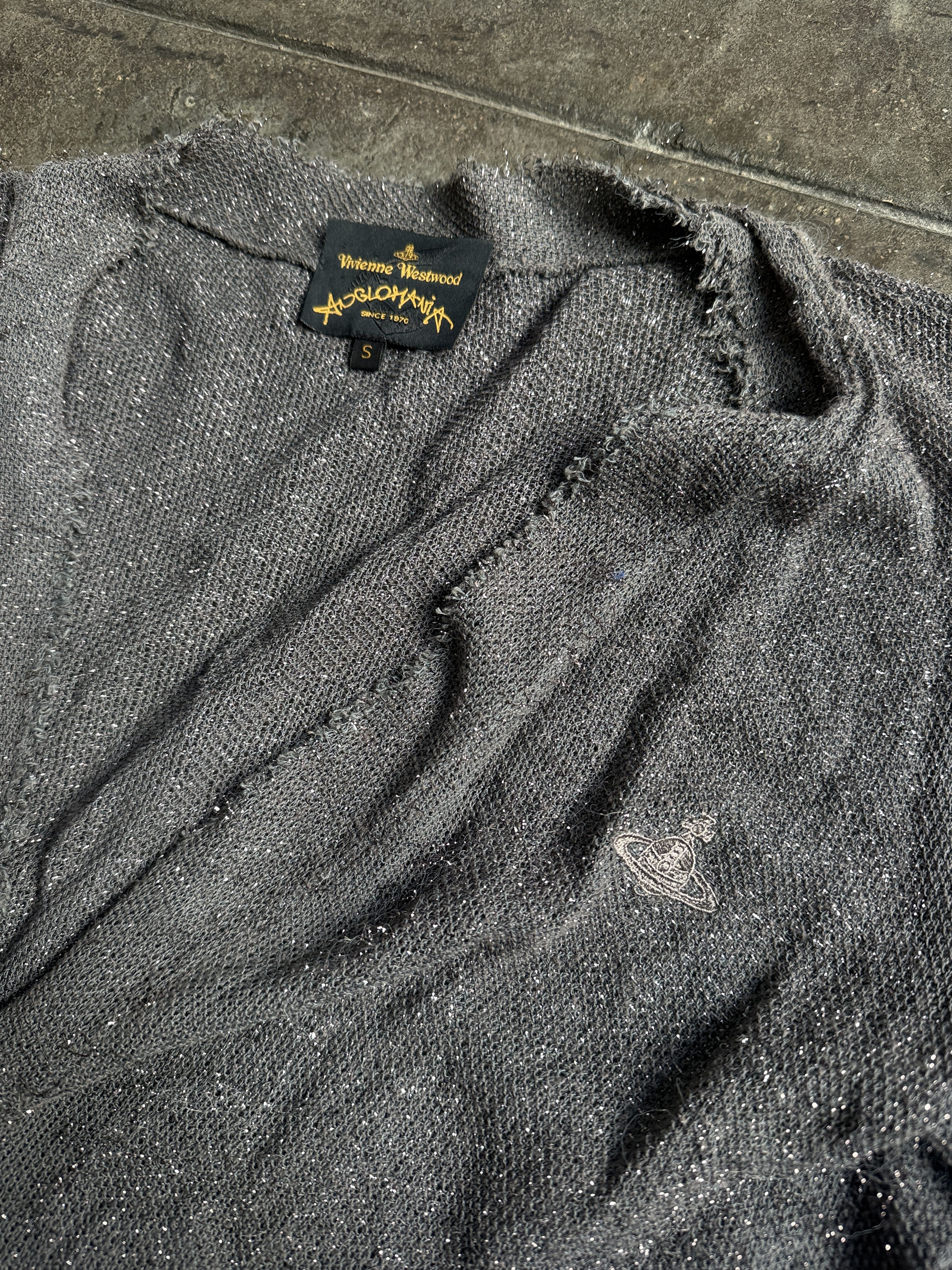 1/1 Sample Anglomani 2-way Cardigan w/ Silver Loose Thread