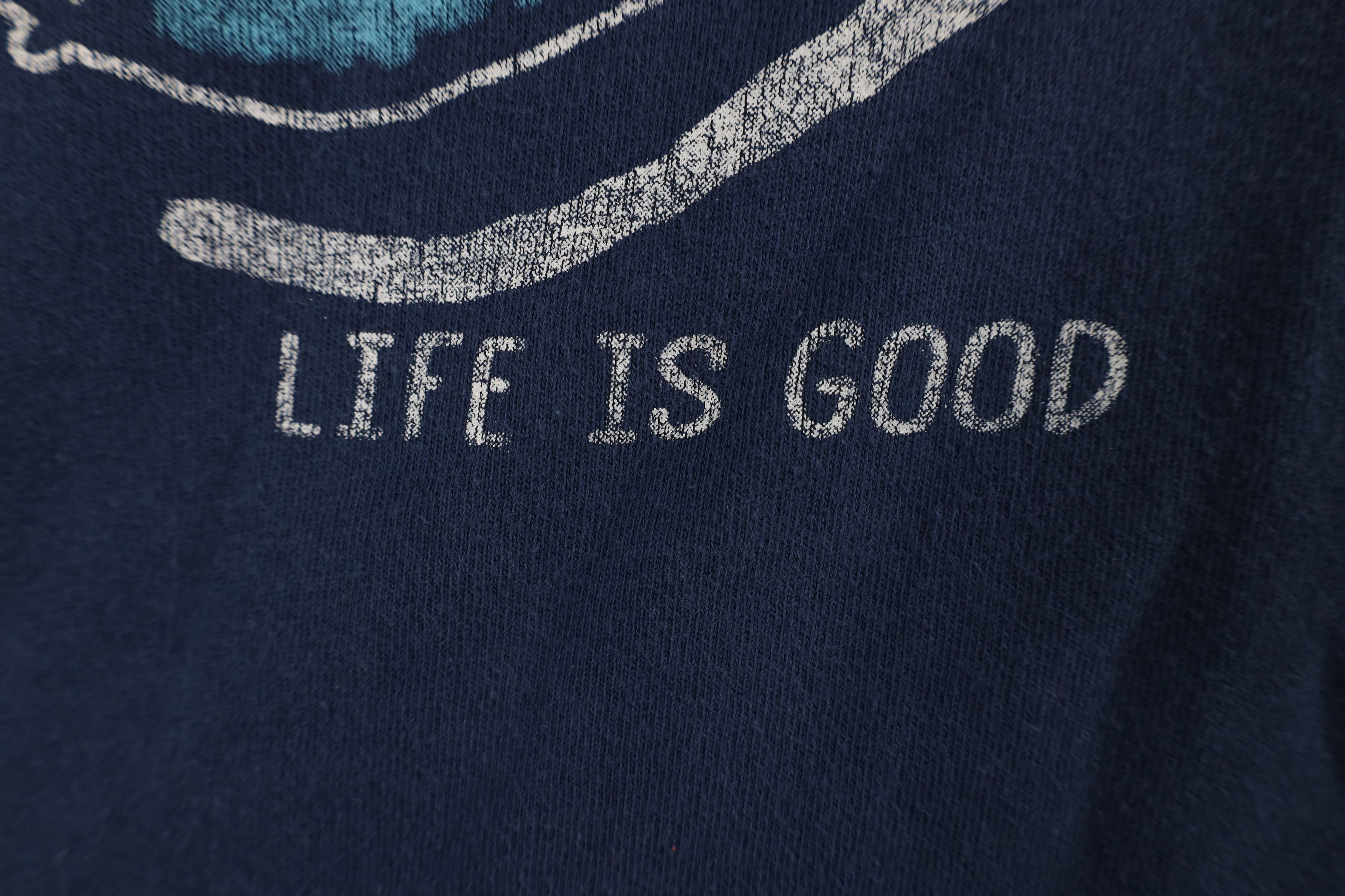 Life is Good × Vintage Life Is Good Fit Sledding Dog Crewneck Sweatshirt Blue Size L / US 10 / IT 46 - 5 Thumbnail