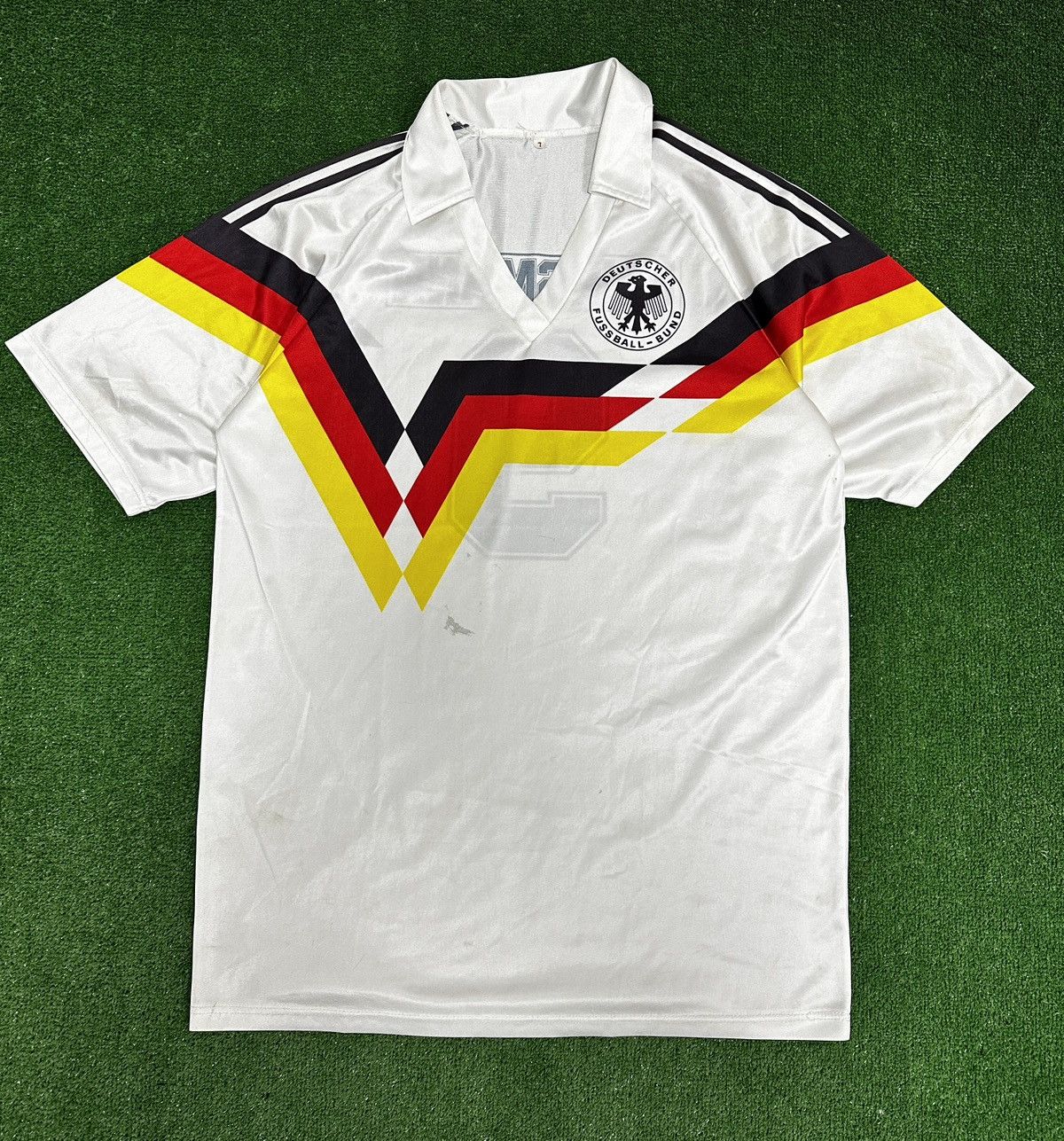 Pre-owned Soccer Jersey X Vintage Blokecore 9 Klinsmann Deutscher Jersey Very In White