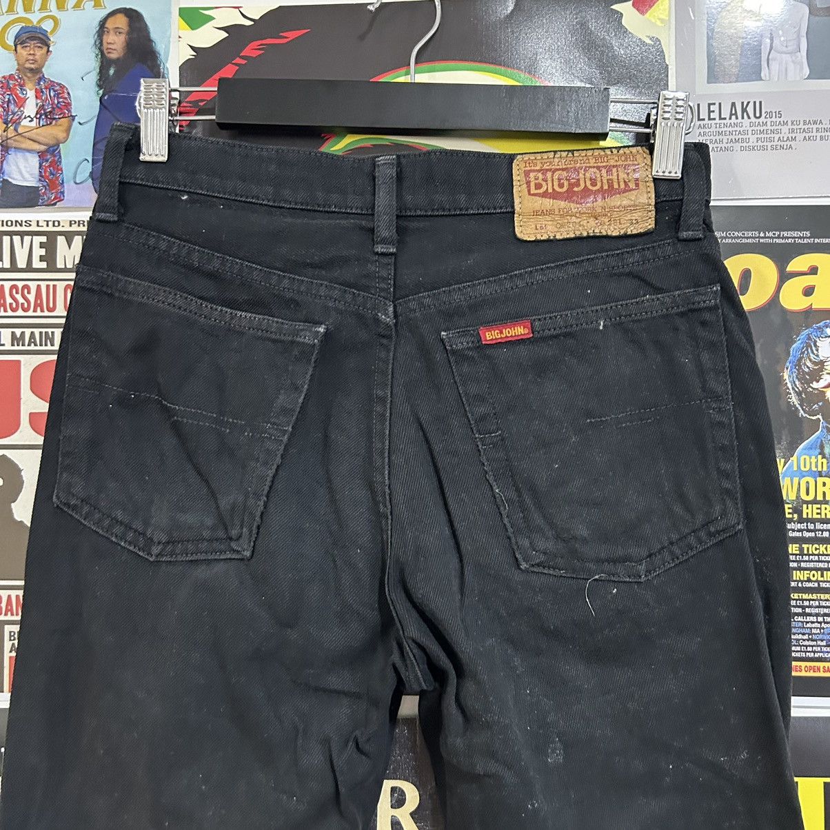 Vintage Vintage 90s Big John Flare Black Denim Size US 28 / EU 44 - 11 Thumbnail