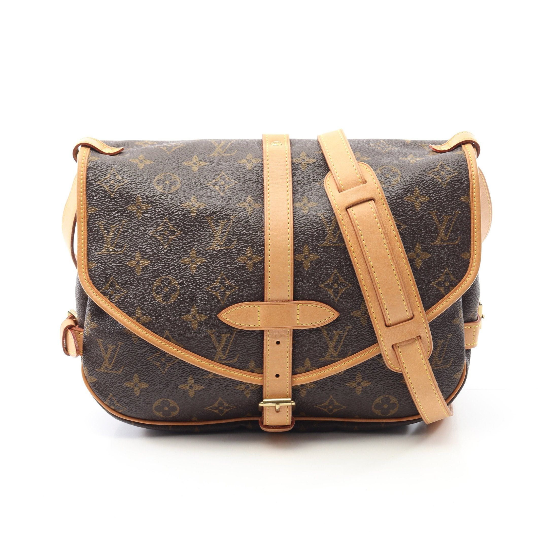Louis Vuitton Louis Vuitton Saumur 30 Monogram Shoulder Bag Leather Brown Size ONE SIZE - 1 Thumbnail