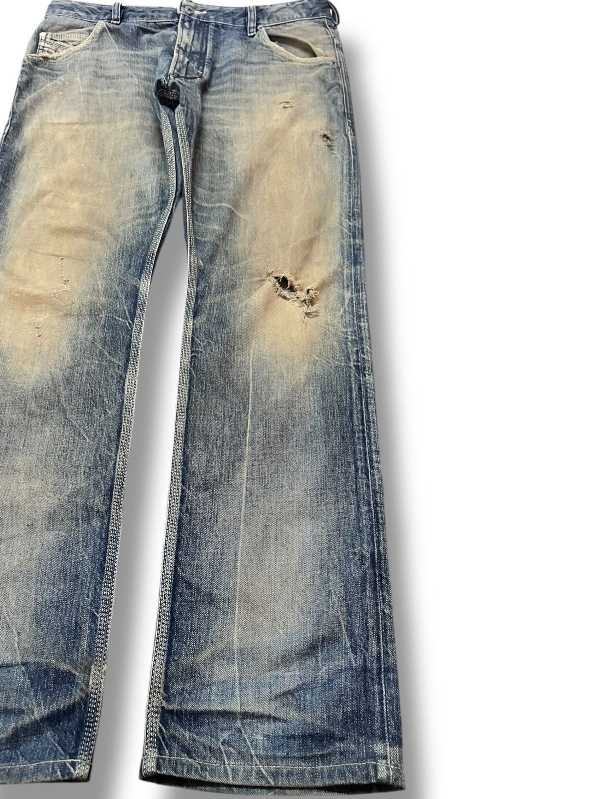 Diesel Vintage Diesel Krooley Mudwash Distressed Denim Size US 35 - 4 Thumbnail