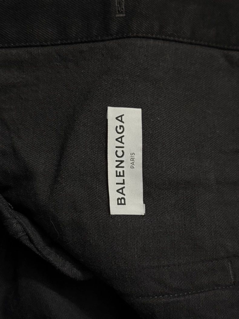 Balenciaga Balenciaga size 34 Distressed black water-washed denim jac Size S / US 4 / IT 40 - 4 Thumbnail