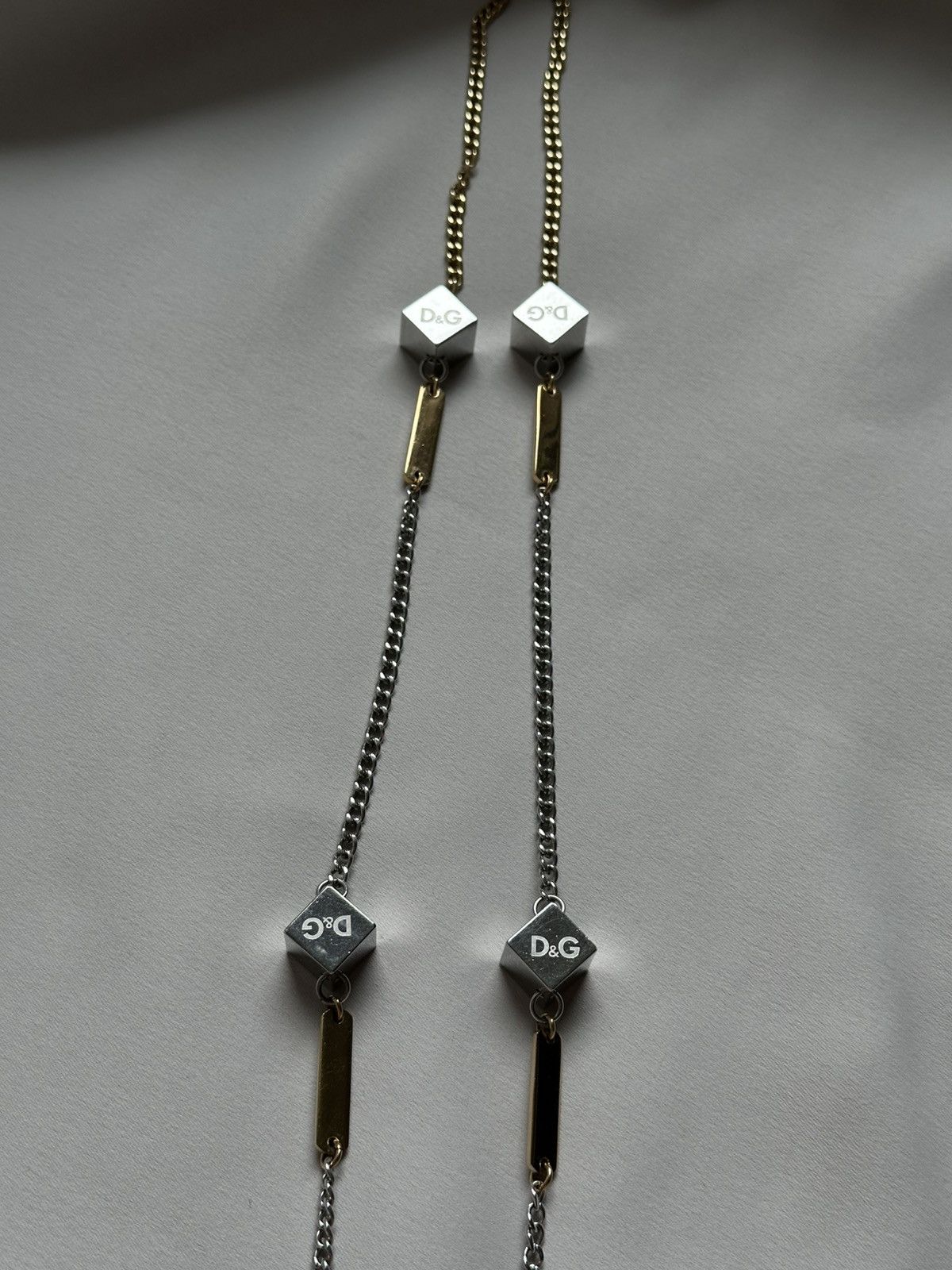 Dolce & Gabbana Dolce and Gabbana D&G jewels 00’s silver/gold steel necklace Size ONE SIZE - 3 Thumbnail