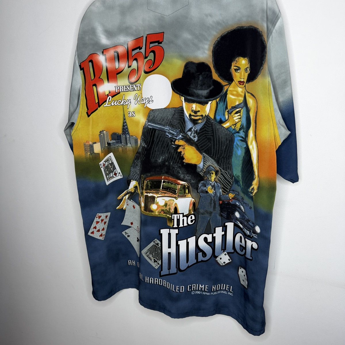 Vintage Y2K VTG FERUGINI HUSTLER LUCKY WAYS PRINT GAMBLING SHIRT Size US L / EU 52-54 / 3 - 8 Thumbnail