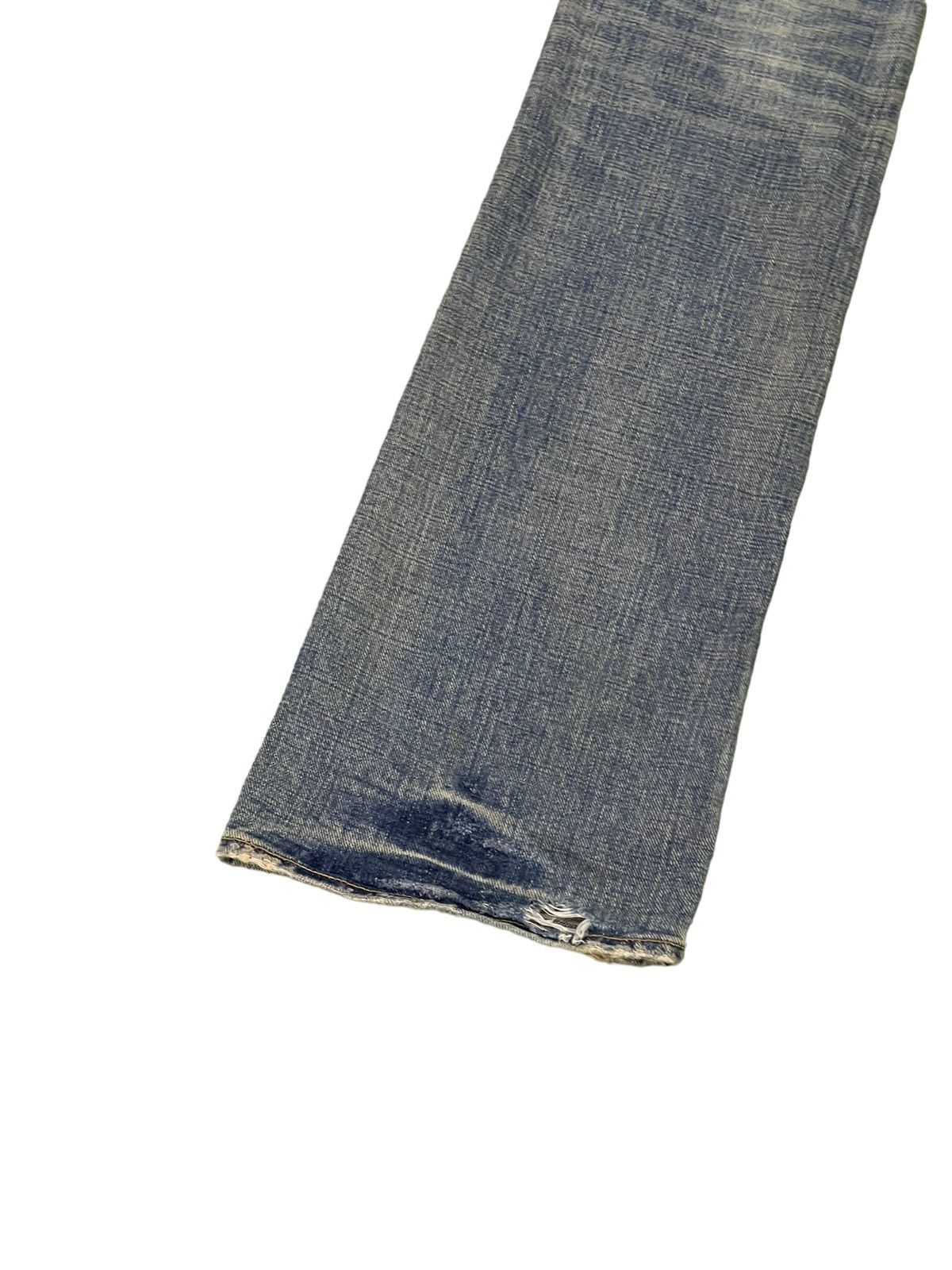 Japanese Brand Flare Jeans GL Heart Faded Distress Boot Cut 7🟦8 Size US 31 - 15 Thumbnail