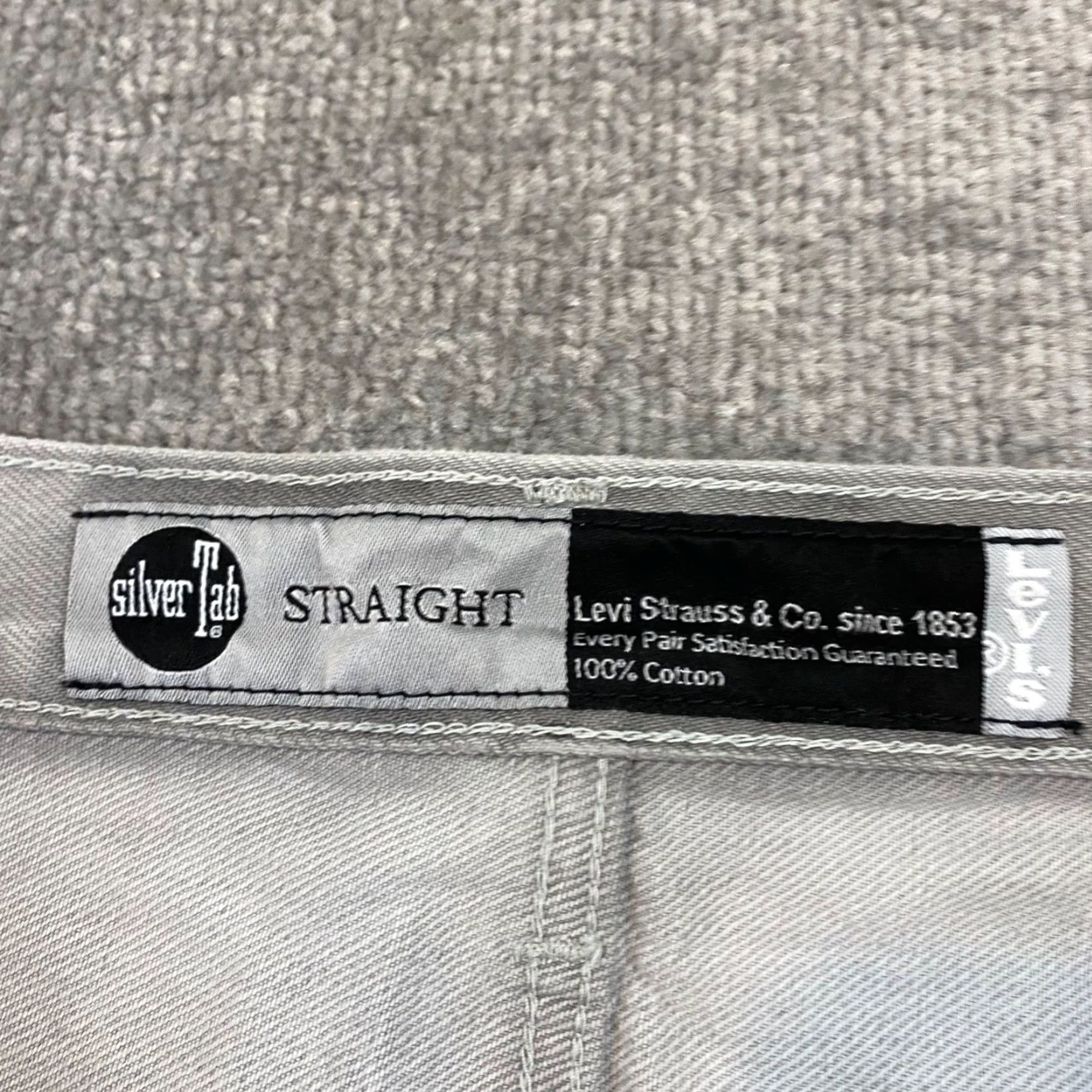 Levi's VTG Levi's Silver Tab Jeans Mens 38x29 Straight Light Gray Wash Skater Denim Y2K Mens Jeans Size US 38 / EU 54 - 2 Thumbnail